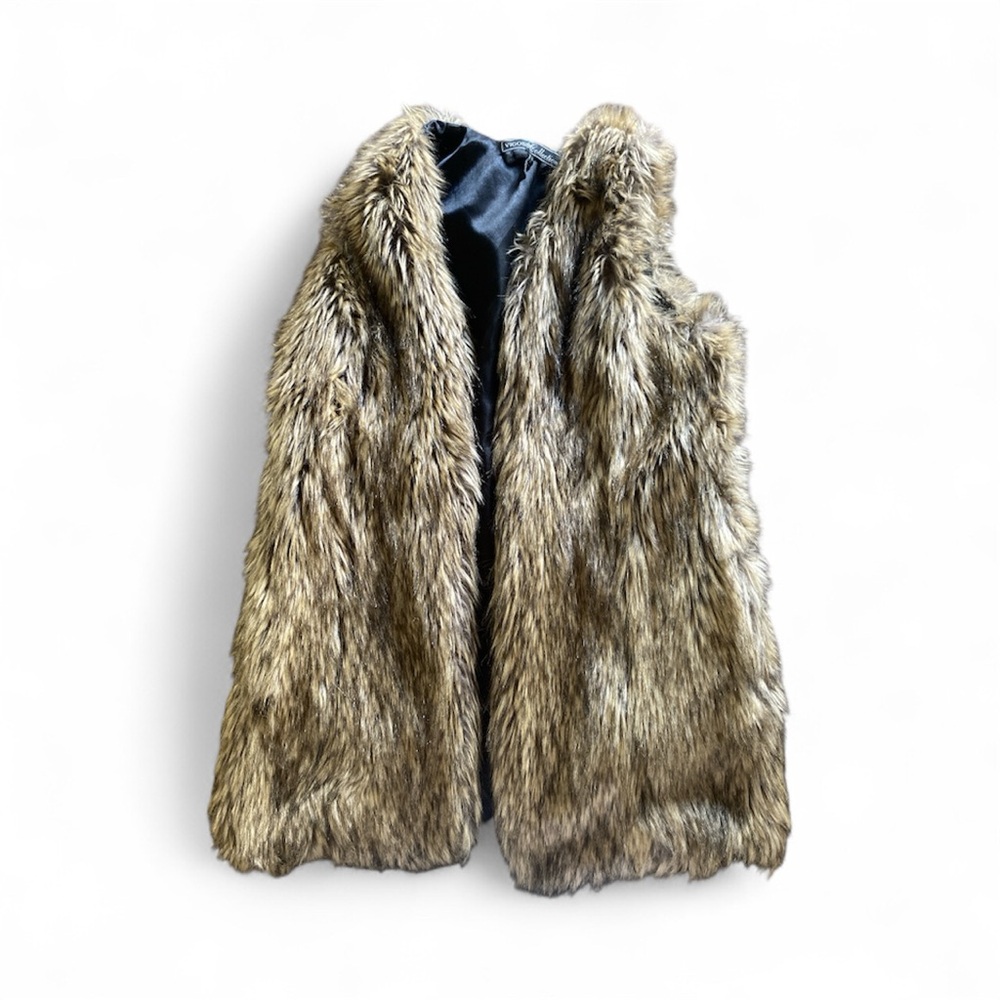 Vigoss Faux Fur Vest in Brown-EUC